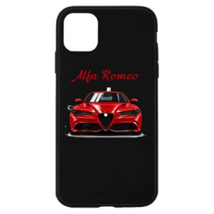 Etui na iPhone 11 Alfa Romeo czerwony