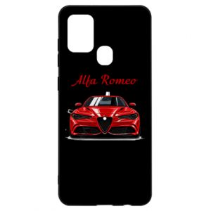 Etui na Samsung A21s Alfa Romeo czerwony