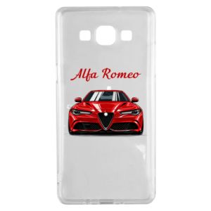 Etui na Samsung A5 2015 Alfa Romeo czerwony - PrintSalon Etui na Samsung A5 2015 Alfa Romeo czerwony