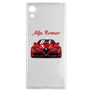 Etui na Sony XA1 Alfa Romeo czerwony - PrintSalon Etui na Sony XA1 Alfa Romeo czerwony