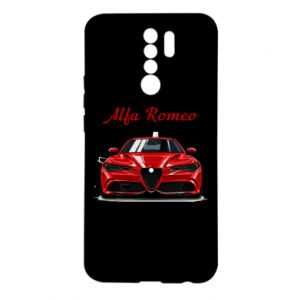Etui na Xiaomi Redmi 9 Alfa Romeo czerwony - PrintSalon Etui na Xiaomi Redmi 9 Alfa Romeo czerwony