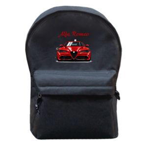 Plecak z przednią kieszenią Alfa Romeo czerwony