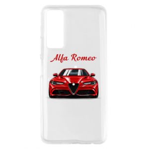 Etui na Huawei P Smart 2021 Alfa Romeo czerwony