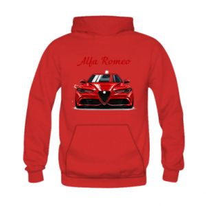 Bluza z kapturem dziecięca Alfa Romeo czerwony