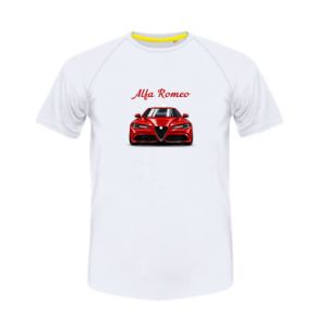 Koszulka sportowa dziecięca Alfa Romeo czerwony