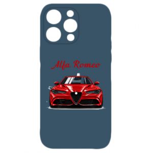 Etui na iPhone 15 Pro Max Alfa Romeo czerwony - PrintSalon Etui na iPhone 15 Pro Max Alfa Romeo czerwony