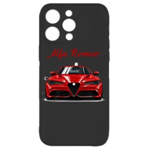 Etui na iPhone 16 Pro Alfa Romeo czerwony - PrintSalon Etui na iPhone 16 Pro Alfa Romeo czerwony