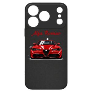 Etui na iPhone 17 Pro Alfa Romeo czerwony - PrintSalon Etui na iPhone 17 Pro Alfa Romeo czerwony