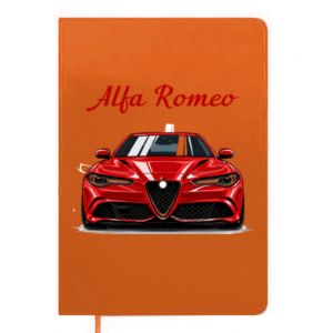 Notes Alfa Romeo czerwony