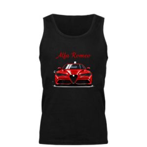 Koszulka męska Alfa Romeo czerwony