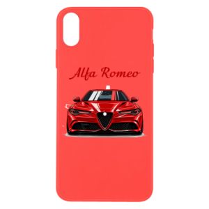 Etui na iPhone X/Xs Alfa Romeo czerwony