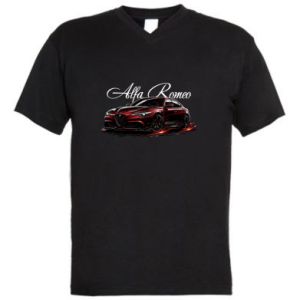 Koszulka V-neck męska Alfa romeo Giulia
