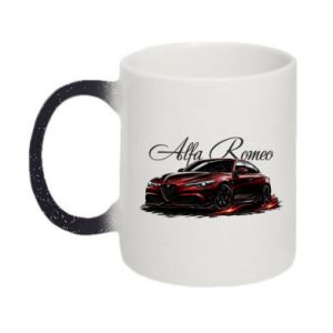 Kubek-zmieniający kolor brokatowy Alfa romeo Giulia