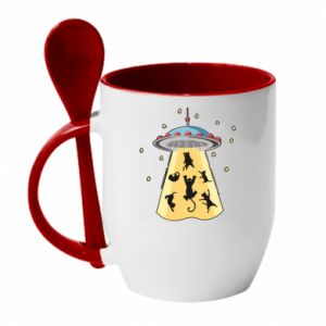 Kubki z ceramicznymi łyżkami