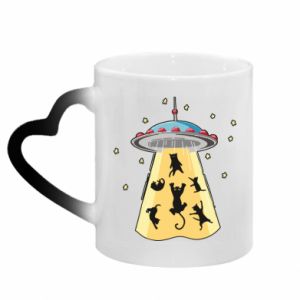 Kubki magiczne z uchwytem w kształcie serca