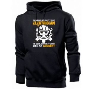 Bluza z kapturem męska Always be nice to an electrician he could make