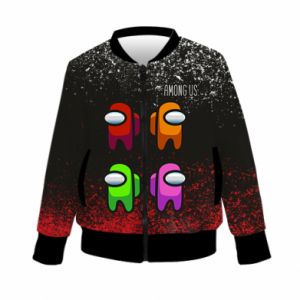 Kurtka bomber dziecięca Fullprint Among Us Postać - PrintSalon Kurtka bomber dziecięca Fullprint Among Us Postać