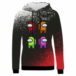 Damska bluza z kapturem Fullprint Among Us  Postać