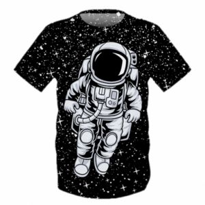 Dziecięca koszulka Fullprint Astronauta w kosmosie