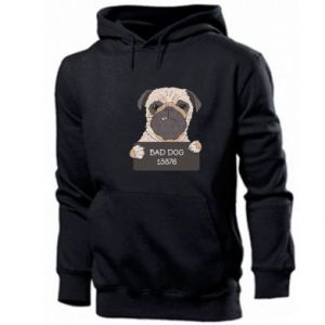 Bluza z kapturem męska z psami bad dog