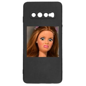 Etui na Samsung S10 Barbie z niezadowoloną miną