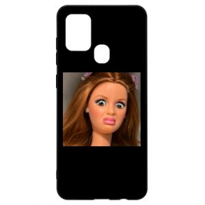 Etui na Samsung A21s Barbie z niezadowoloną miną
