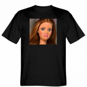 Koszulka męska Promo Barbie z niezadowoloną miną - PrintSalon Koszulka męska Promo Barbie z niezadowoloną miną