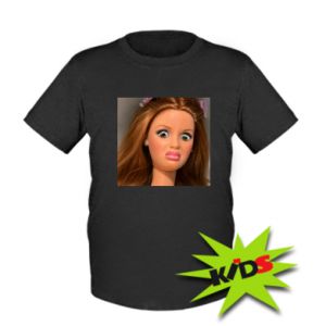 Koszulka dziecięca Barbie z niezadowoloną miną
