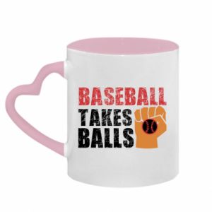 Kubki z uchwytem w kształcie serca dwukolorowe