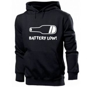 Bluza z kapturem męska Battery low