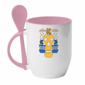 Kubki z ceramicznymi łyżkami