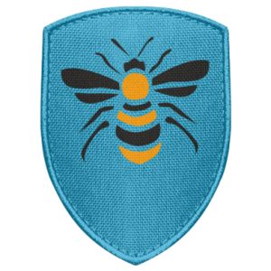 Naszywka tarcza z owadami Bee sitting