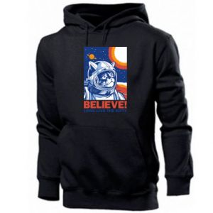 Bluza z kapturem męska z kotami Believe long live the kitty