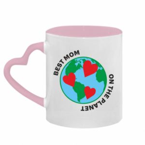 Kubki z uchwytem w kształcie serca dwukolorowe