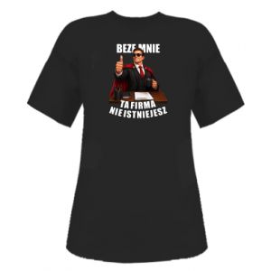 Koszulka premium oversize damska Beze mnie ta firma nie istniejesz