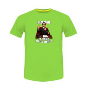 Koszulka sportowa dziecięca Beze mnie ta firma nie istniejesz
