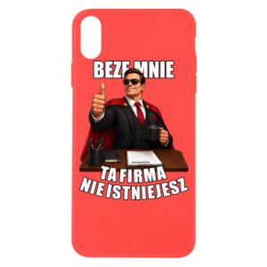 Etui na iPhone X/Xs Beze mnie ta firma nie istniejesz