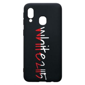 Etui na Samsung A40 Biały 2115