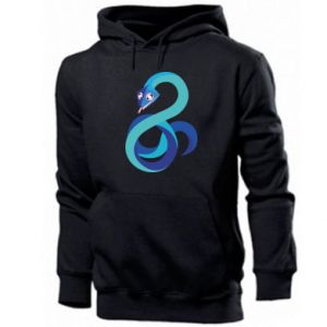 Bluza z kapturem męska z wężami Blue snake