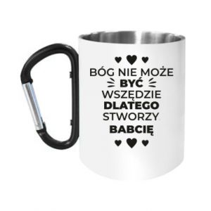 Kubki metalowe z uszkiem karabińczykiem