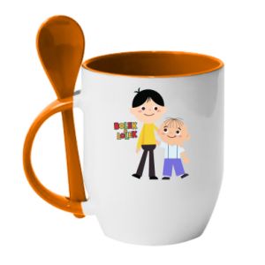Kubki z ceramicznymi łyżkami