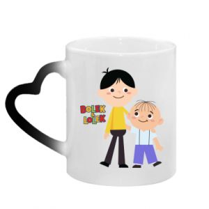 Kubki magiczne z uchwytem w kształcie serca