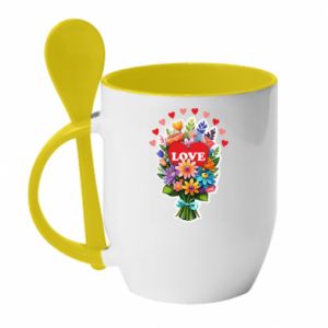 Kubki z ceramicznymi łyżkami