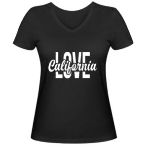 Koszulka V-neck damska California love