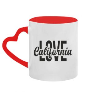 Kubek z uchwytem w kształcie serca dwokolorowy California love
