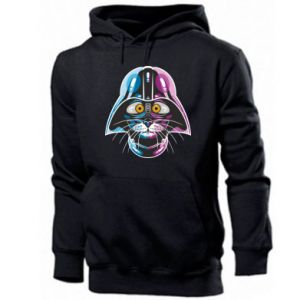 Bluza z kapturem męska z kotami Cat in Star Wars Style