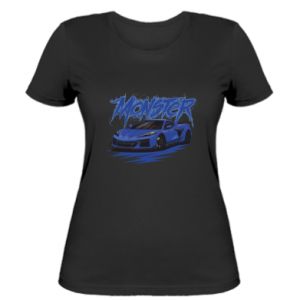 Koszulka damska Chevrolet Corvette niebieski