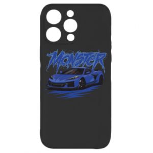 Etui na iPhone 15 Pro Chevrolet Corvette niebieski