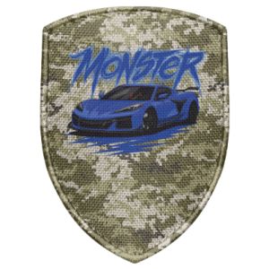 Naszywka tarcza Chevrolet Corvette niebieski