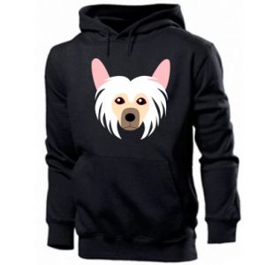 Bluza z kapturem męska z psami Chinese Crested Dog
